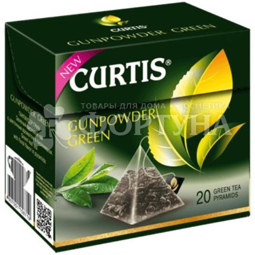 Чай Curtis 20 пакетов в пирамидках Gunpowder Green