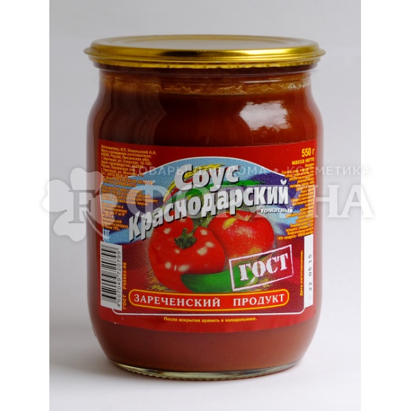 Соус Зареченский продукт 550 г Краснодарский стеклянная банка