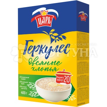 Хлопья Царь 400 г геркулес
