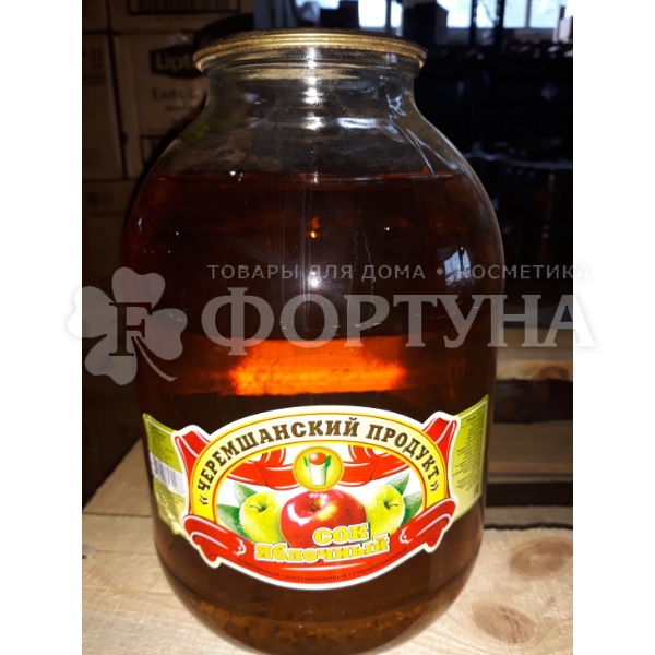 Сок Черемшанский продукт 3 л яблочный стекляная банка
