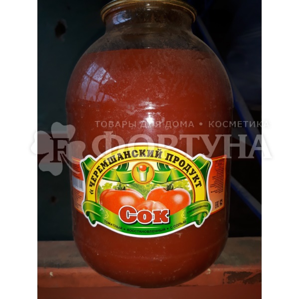 Сок Черемшанский продукт 3  л томатный стекляная банка
