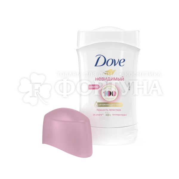 Дезодорант твердый Dove 40 мл Невидимый. Нежность лепестков