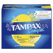 Тампоны TAMPAX Compak Regular 16 шт с аппликатором