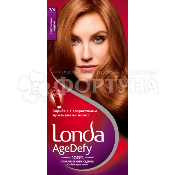 Краска для волос Londa Age Defy 7/4 Золотисто-медный