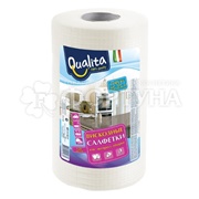 Салфетки QUALITA 120 шт вискозные в рулоне