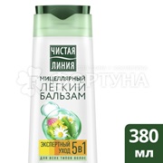 Бальзам для волос Чистая линия 380 мл Сила 5 трав