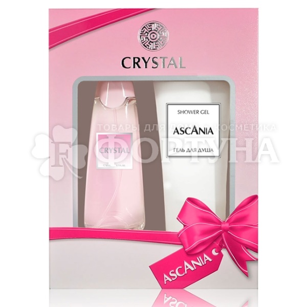 Набор Ascania 50 мл парфюмерная вода Crystal+гель для душа 125мл