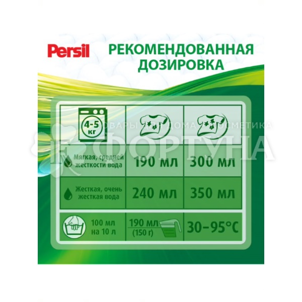Стиральный порошок Персил 450 г Свежесть Вернеля Автомат
