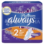 Прокладки Always Platinum Ultra Normal Plus Single 8 шт критические