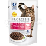 Корма для животных Perfect Fit 85 г для взрослых кошек с говядиной