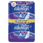 Прокладки Always Ultra Platinum Night Duo 12 шт критические