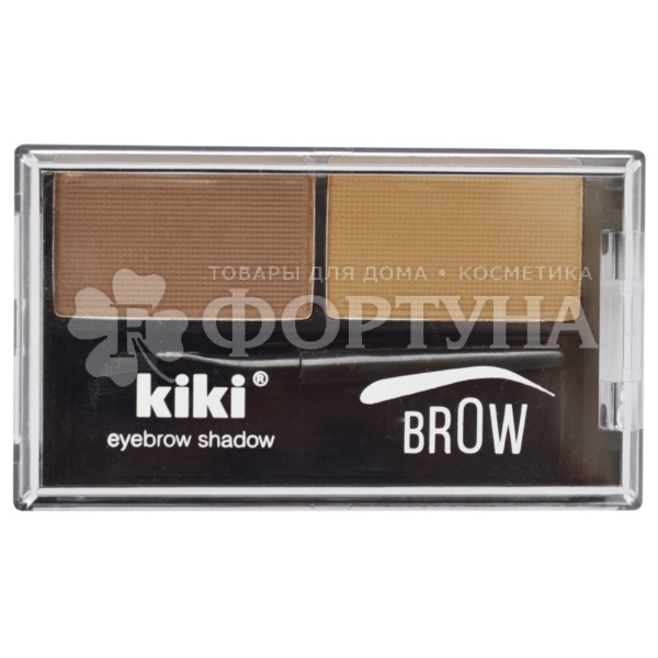 Тени для бровей Kiki Brow 01 коричневый и светло-коричневый