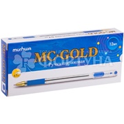 Ручка шариковая MunHwa MC Gold синяя 0,7мм