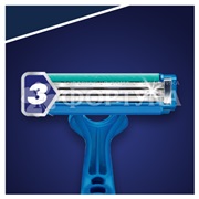 Станки одноразовые Gillette Blue3 Simple3 8 шт в пакете 3 лезвия с увлажняющей полоской