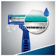 Станки одноразовые Gillette Blue3 Simple3 4 шт в пакете 3 лезвия с увлажняющей полоской