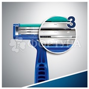 Станки одноразовые Gillette Blue3 Simple3 4 шт в пакете 3 лезвия с увлажняющей полоской