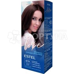 Краска для волос Estel Love  6/74 Темный каштан