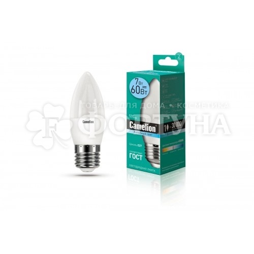 Лампа Camelion Basic светодиодная C35 E27 7Вт 220В