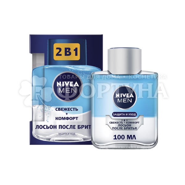 Лосьон после бритья Nivea 100 мл 2 в 1 Защита и уход