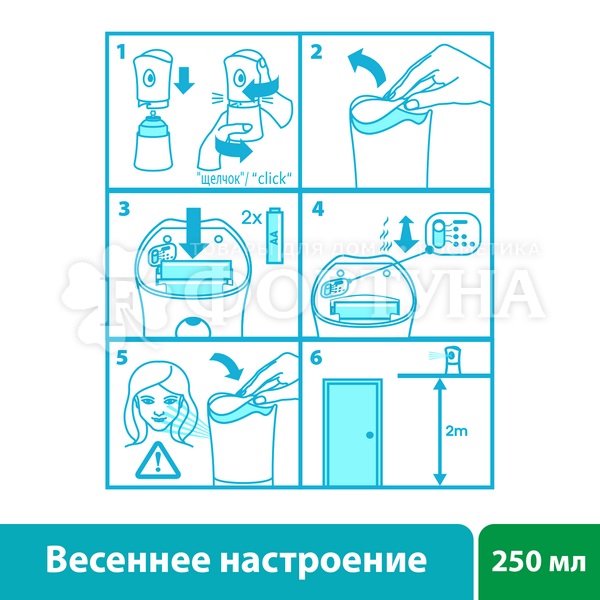 Освежитель воздуха Airwick Pure 250 мл Весеннее настроение запасной блок