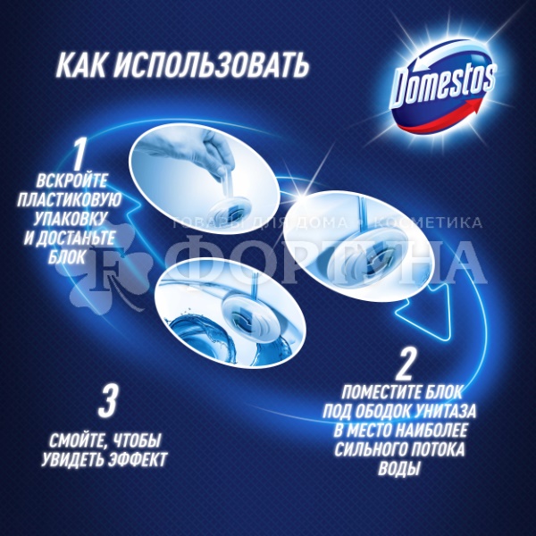 Блок подвесной Domestos 40 г Атлантик