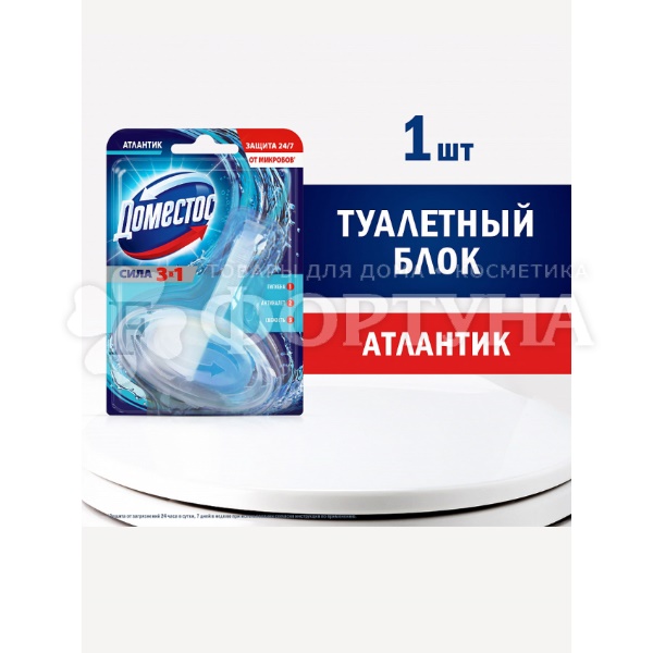 Блок подвесной Domestos 40 г Атлантик