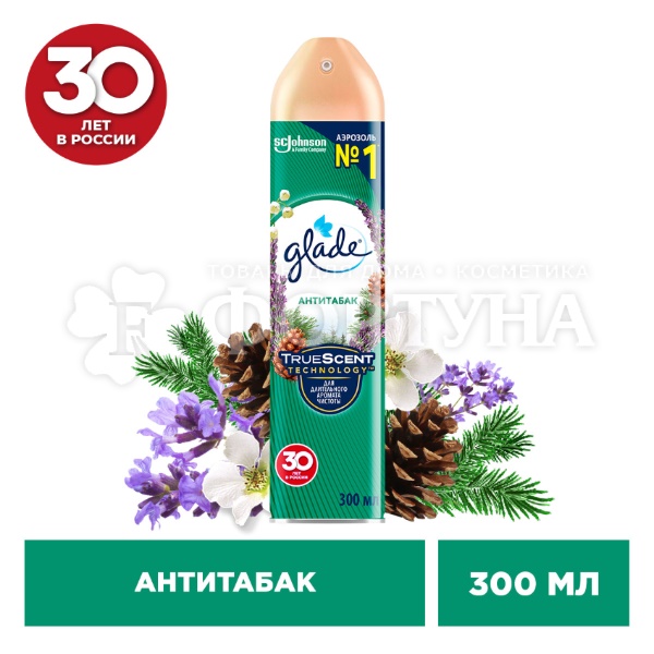 Освежитель воздуха Glade 300 мл Антитабак