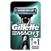 Станок Gillette MACH-3 1 шт с 2 кассетами
