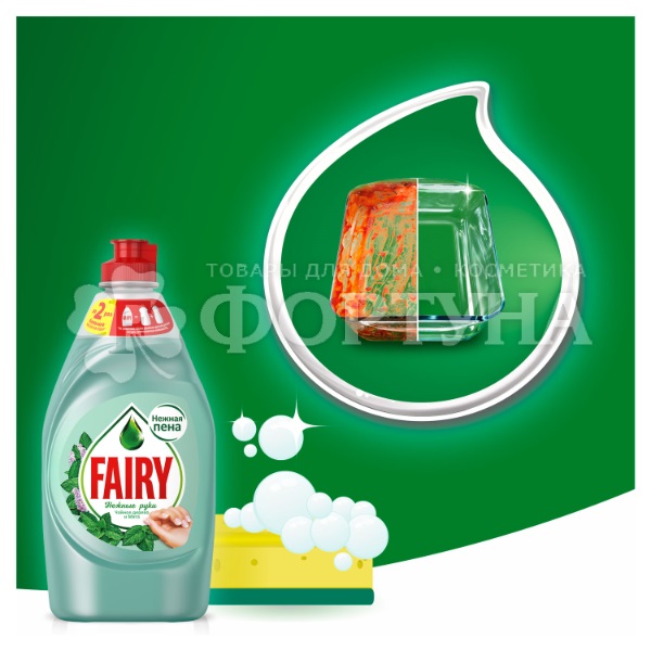 Моющее средство для посуды Fairy 900 мл Чайное дерево и мята