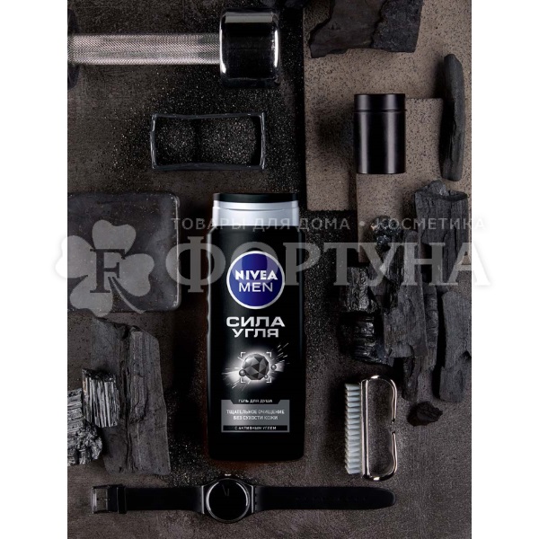 Гель для душа Nivea Men 500 мл Сила угля