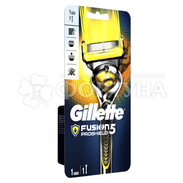 Станок Gillette Fusion ProShield 1 шт с 1 кассетой
