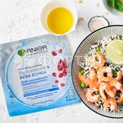 Маска для лица Garnier 30 мл Тканевая. Увлажнение + аква бомба
