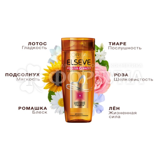 Эликсир двухфазовый ELSEVE 200 мл Роскошь 6 масел