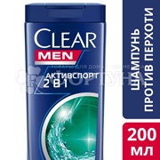 Шампунь Clear Men 200 мл Активспорт 2в1