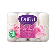 Туалетное мыло DURU Pure&Natural 4*85 г Роза
