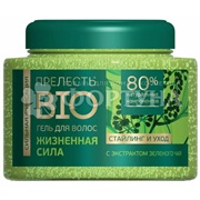 Гель для укладки волос Прелесть Bio 250 мл Жизненная сила с экстактом зеленого чая СФ