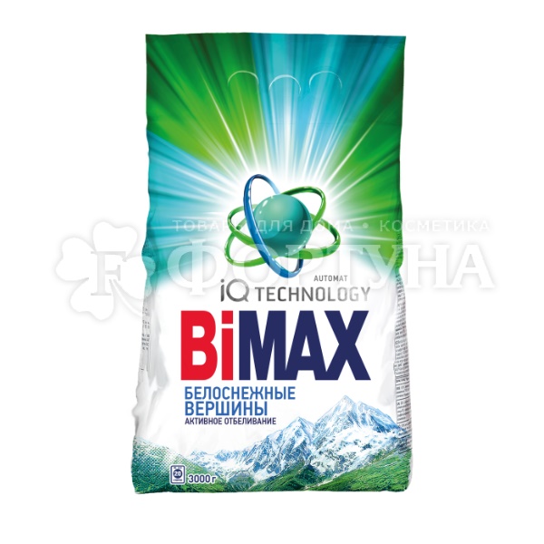 Стиральный порошок Bimax 3000 г Автомат  Белоснежные вершины