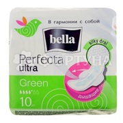Прокладки Bella Perfecta Ultra Green 10 шт критические