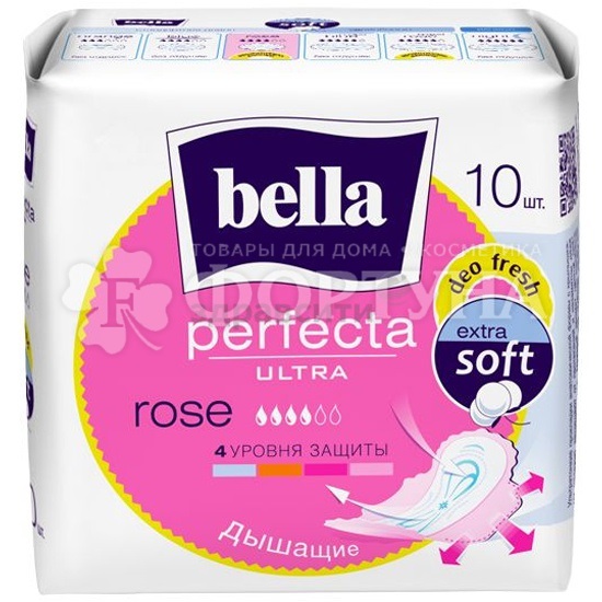 Прокладки Bella Perfecta Ultra Rose Deo Fresh 10 шт критические