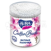 Ватные палочки AURA 200 шт стакан