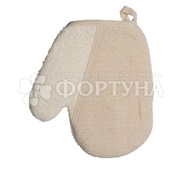 Мочалка для тела Beauty Style  натуральная рукавичка мелкое плетен артикул 58706