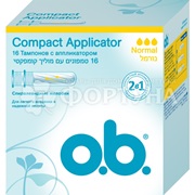 Тампоны o.b. Compact Applicator Normal 16 шт