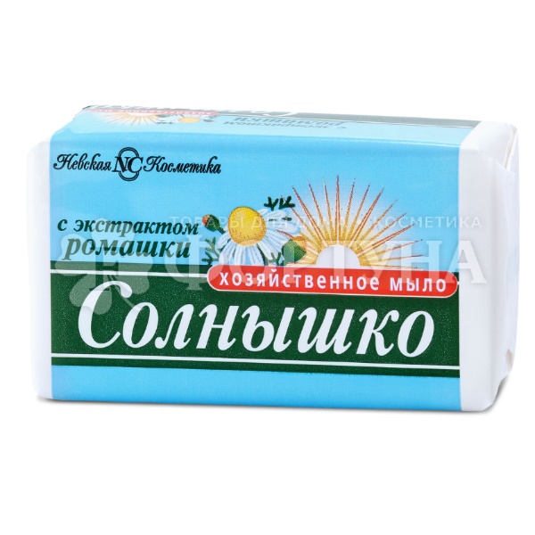 Хозяйственное мыло Невская косметика Солнышко 140 г С экстрактом ромашки