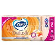 Туалетная бумага Zewa 8 шт Deluxe Персик 3х-слойная