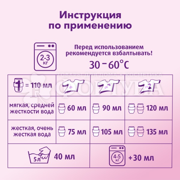 Гель для стирки Ласка 1000 мл Шерсть и шелк