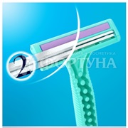 Станки одноразовые Gillette Simply Venus 2 2 шт в пакете 2 лезвия с увлажняющей полоской