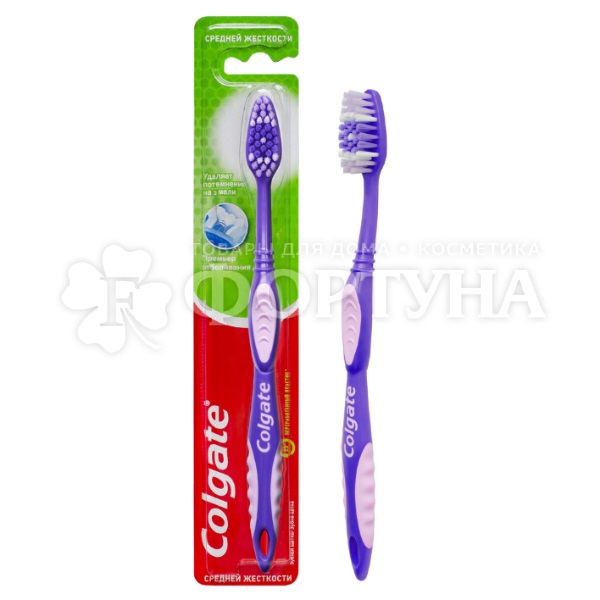 Зубная щетка Colgate Премьер Отбеливание Средней жесткости
