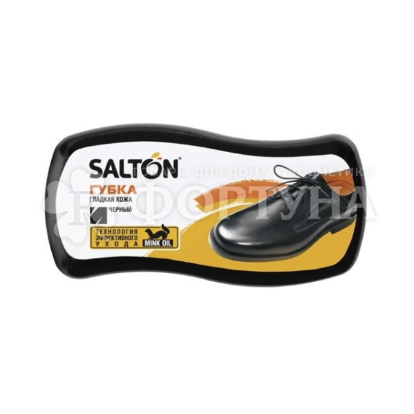 Губка для обуви Salton  Волна для гладкой кожи черная