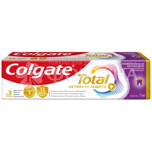 Зубная паста Colgate Total 12 75 мл Здоровье десен