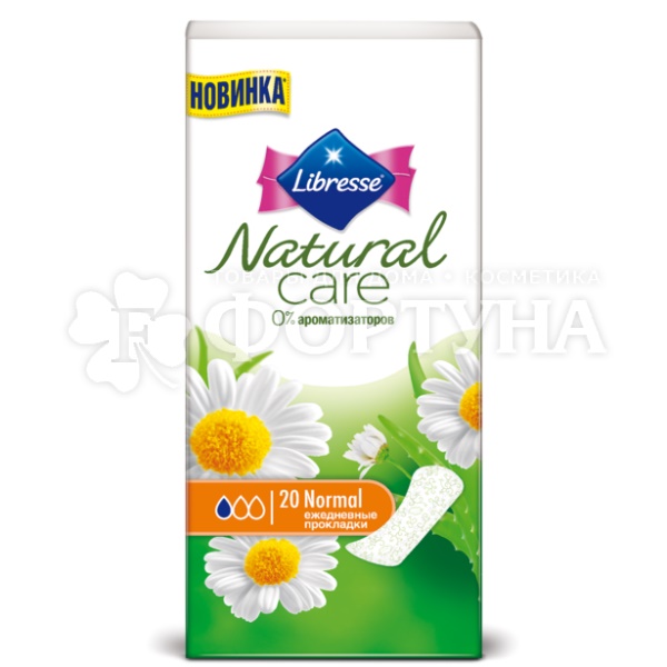 Прокладки Libresse Natural care normal 20 шт ежедневные